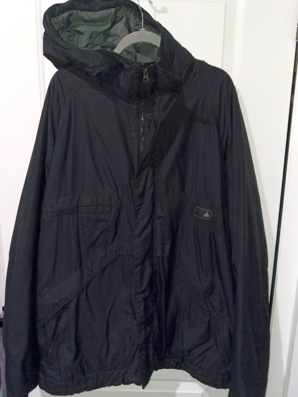 Burton Black Hooded Snowboard Jacket XXL